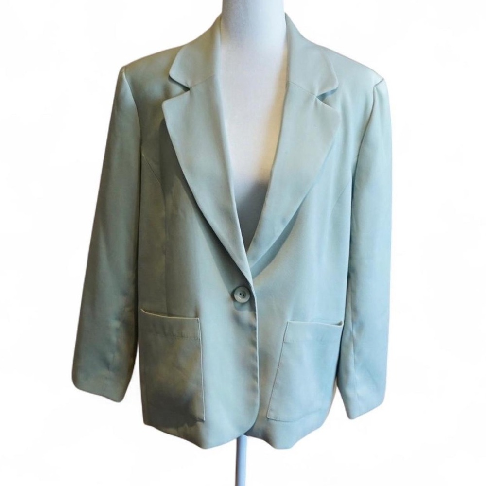 💚 VINTAGE BROWNSTONE STUDIO Mint Blazer Jacket (PL)